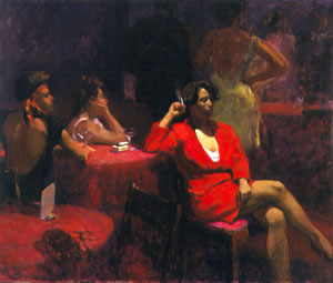 Ladies' Night, painting by Joseph Peller.